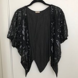 Beaded and Sequined Bolero Jacket